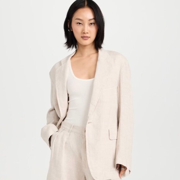**NWT** | Denimist | Deconstructed Natural Linen Blazer | Small - Picture 1 of 4